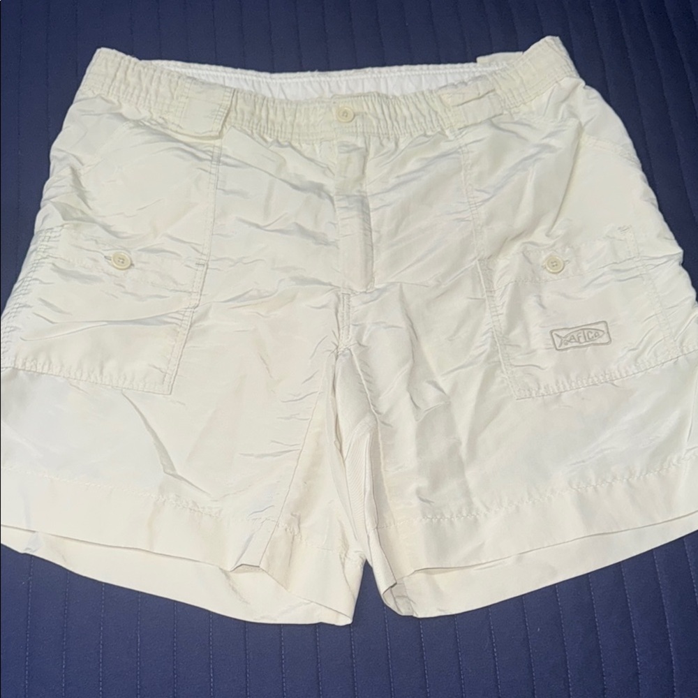 AFTCO Light Tan Cargo Shorts for Men